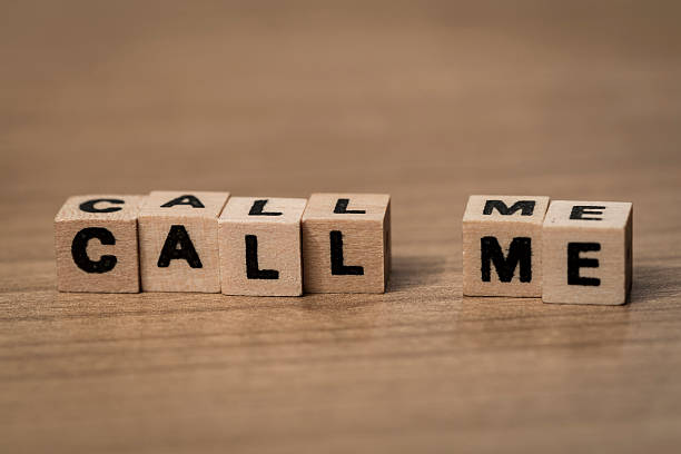 istock Call me in wooden cubes 492943306