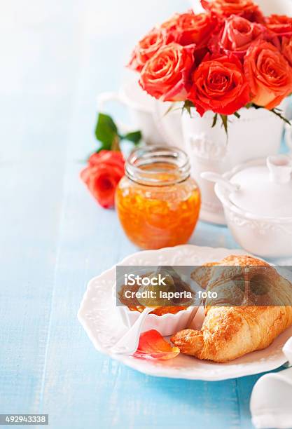 Croissants Stock Photo - Download Image Now - 2015, Baked Pastry Item, Bouquet