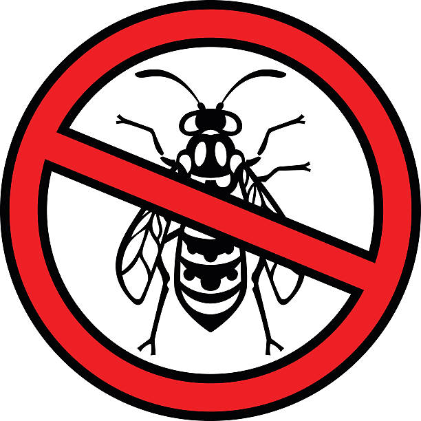 Wasp Control Sign Wasp Warning Signs Illustrations, Royalty-Free Vector Graphics & Clip ...