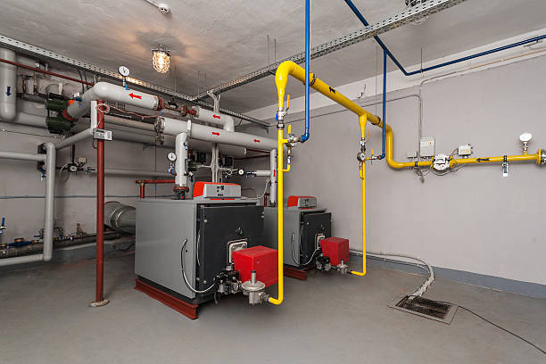 calentadores de gas - valve instrument of measurement indoors industry fotografías e imágenes de stock