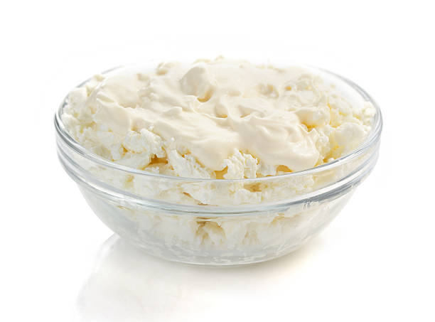 istock cottage cheese in bowl on white 492956376