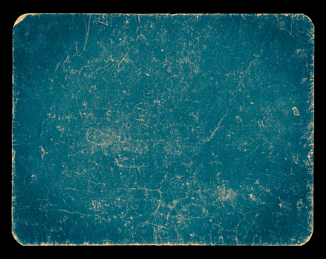 Paper mounted on cardboard, grunge rich textured background isolated on black with clipping path, suitable for Photoshop blending purposes, hi res.