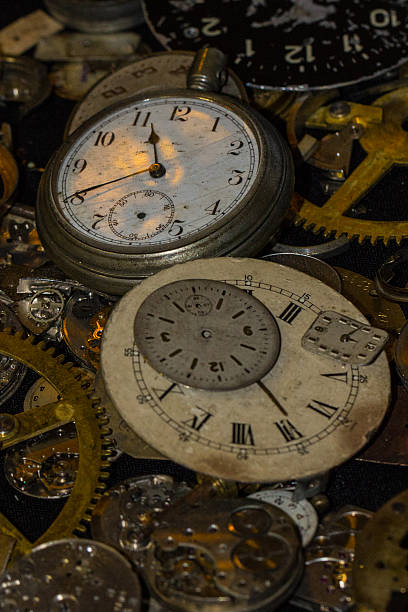 istock Pocket watch and gears 492959212