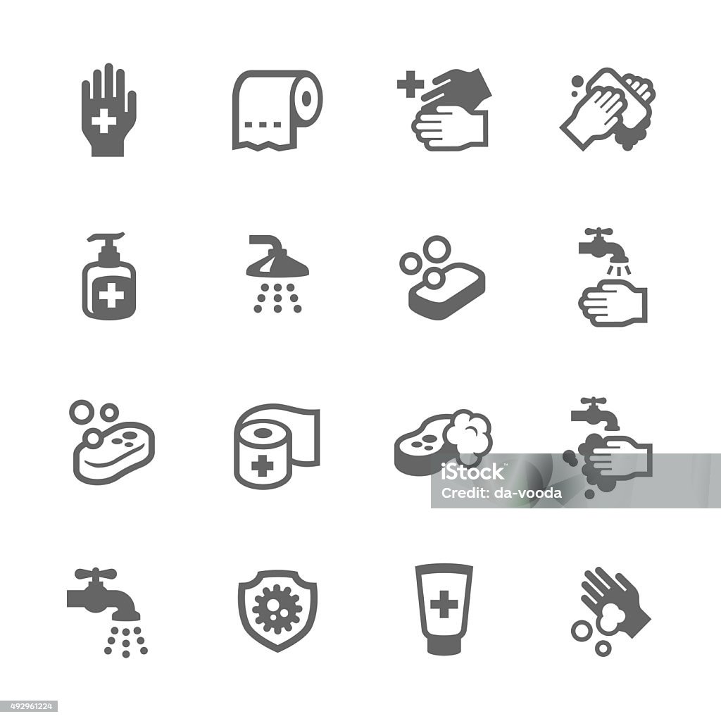 Hygiene Icons Simple Set of Hygiene Related Vector Icons for Your Design Icon Symbol stock vector