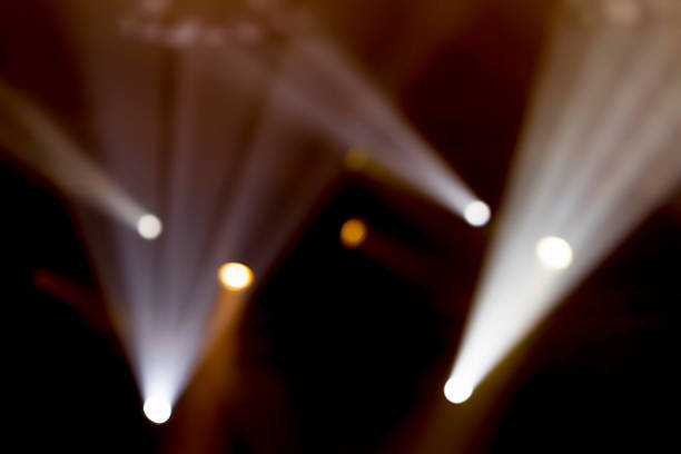 istock Defocused entertainment concert lighting on stage, bokeh. 492961891