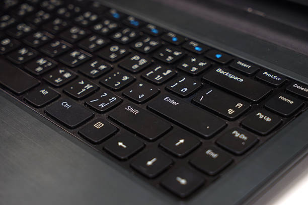 istock black laptop keyboard on desk 492962728