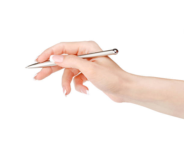 istock Pen in woman hand 492963346