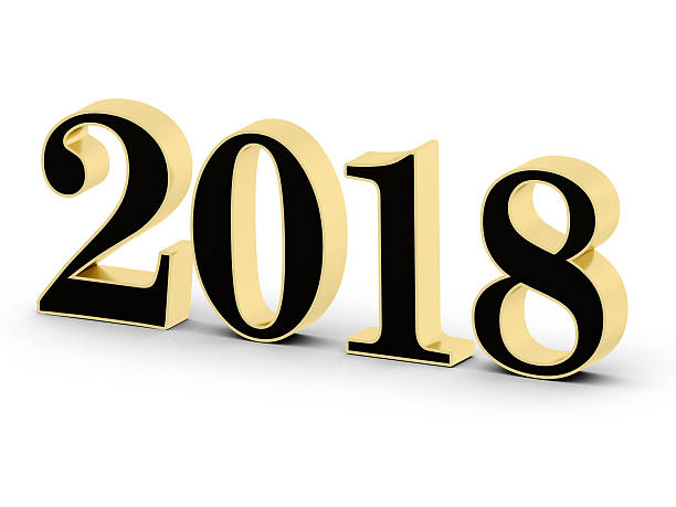 istock Year 2018 in 3D golden-black word 492963384