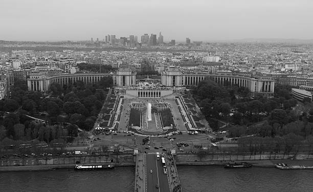 istock Palais de Chaillot and Paris Skyline, BW 492964749