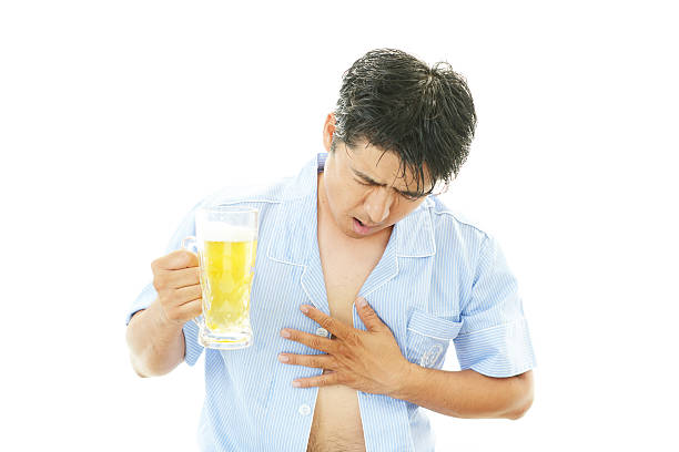 Man throwing up