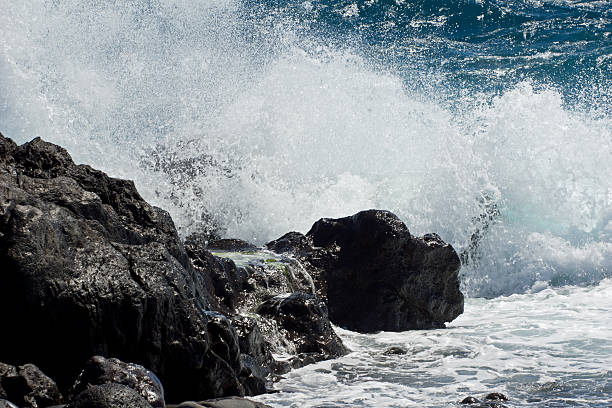 istock Storm, Waves and sea foam 492965475