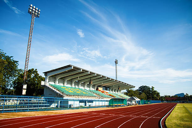 Running track  in the morning.
