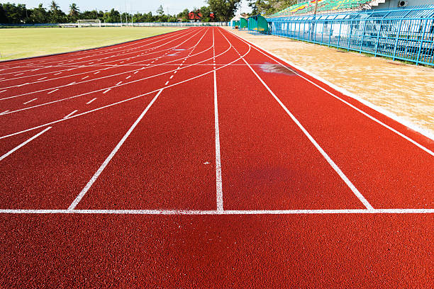 istock Running track  in the morning. 492965745
