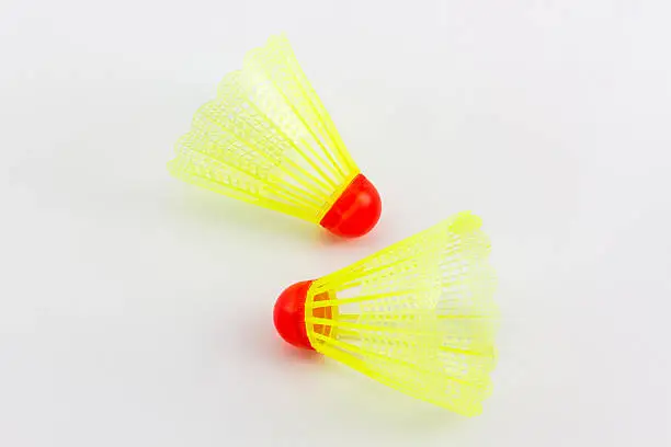 Photo of Colorful of plastic shuttlecocks toy.