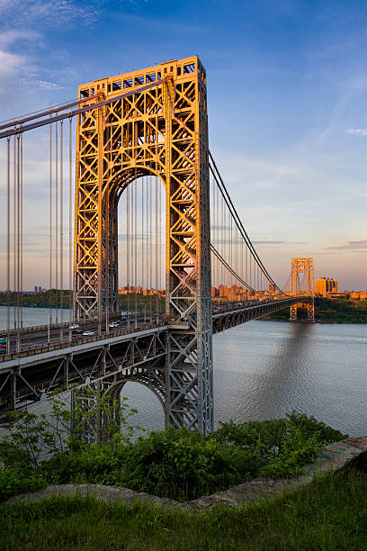 istock George Washington Bridge and Hudson River at Sunset 492966978