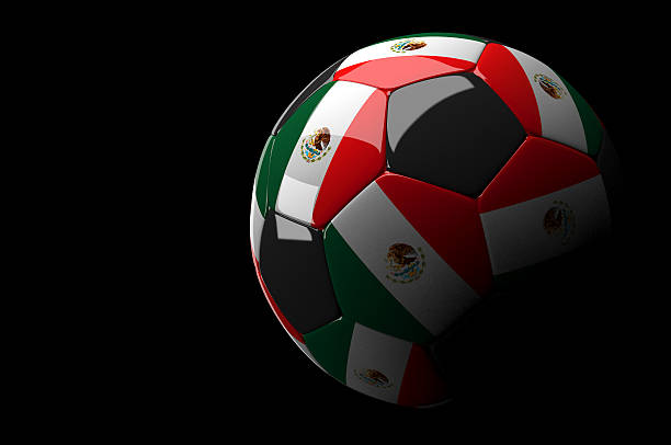 istock Mexico soccer ball on dark background 492967237