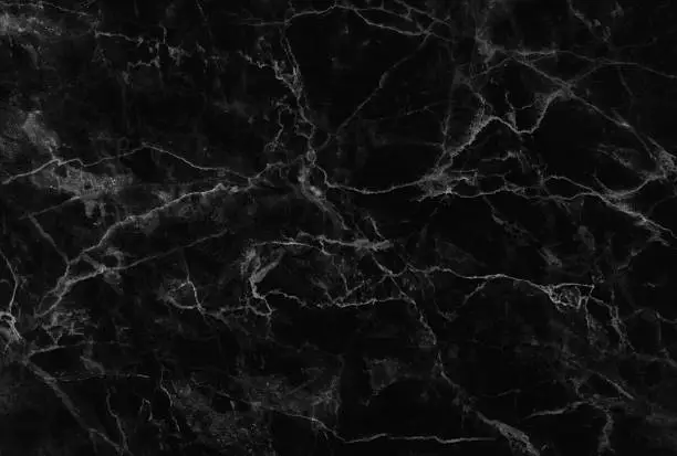 Photo of Black marble texture background, detailed structure of marble (high resolution).