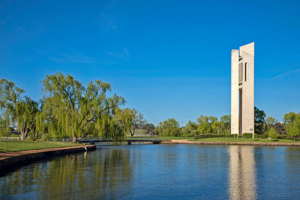 istock Canberra, The Carillon, Bell tower, lake, panorama 492967552