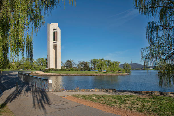 istock Canberra, The Carillon, Bell tower, lake, panorama 492967796