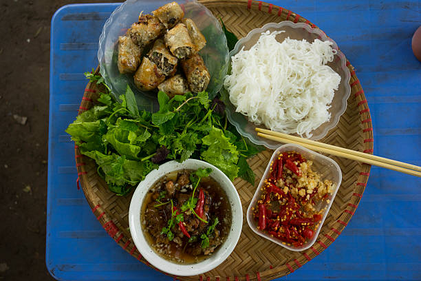 istock Grilled chopped meat with vermicelli 492968343