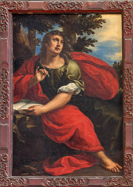istock Venice - Paint of st. John the evangelist 492968397