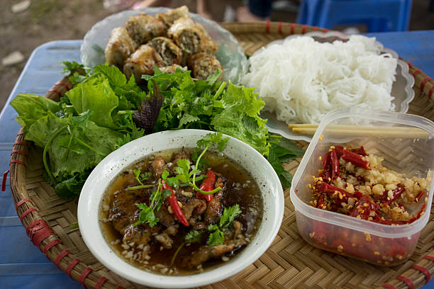 istock Grilled chopped meat with vermicelli 492968421