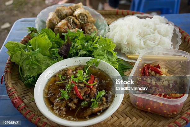 Grilled Chopped Meat With Vermicelli Stock Photo - Download Image Now - Adulation, Appetizer, Asia