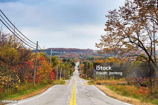 Road In Fall Stock Photo - Download Image Now - Milton - Ontario, Country Road, Ontario - Canada