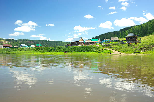 Rock wall on the river Ai, Chelyabinsk region, Bashkiria.