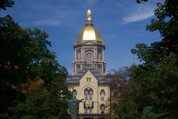 istock University of Notre Dame Main Building (The Golden Dome) 492981716