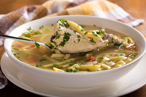 Chicken soup stock photo
