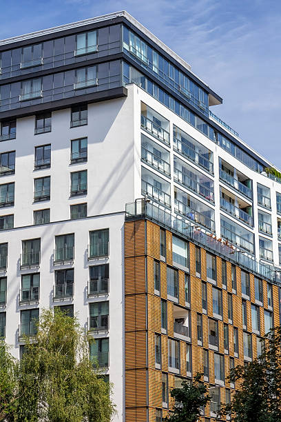 istock Modern complex of apartment buildings, Warsaw 492984786