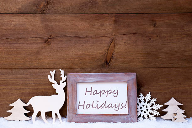 istock Shabby Chic Christmas Card With Happy Holidays 492985574