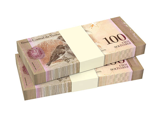 istock Venezuelan Bolivares bills isolated over white 492986858