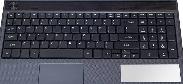 istock Electronic collection - Modern laptop keyboard with English letters 492987140