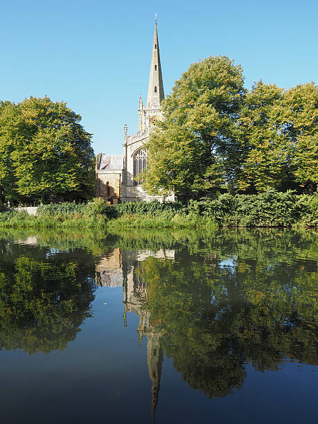 istock Holy Trinity church in Stratford upon Avon 492987232