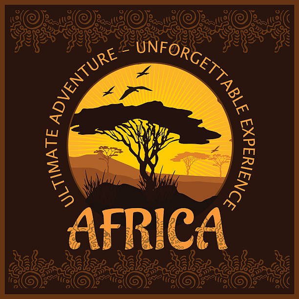 South Africa - unforgettable trip South Africa - unforgettable adventure trip. Vector illustration. safari stock illustrations