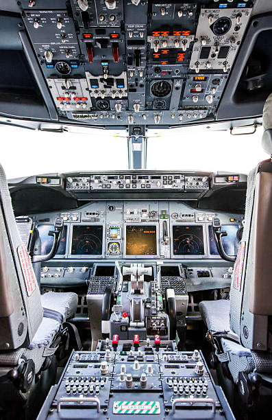 istock Inside the cockpit - Airplane Boeing 737 492989796