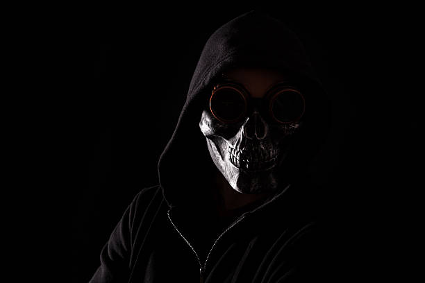 istock Dark skull mask for halloween 492991134