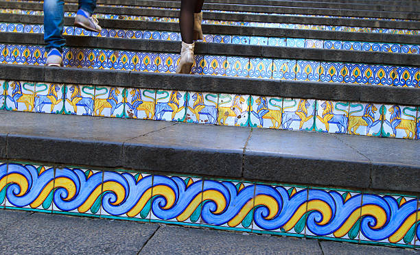 istock Famous Stairway (And Four Legs Ascending), Caltagirone, Sicily 492991652