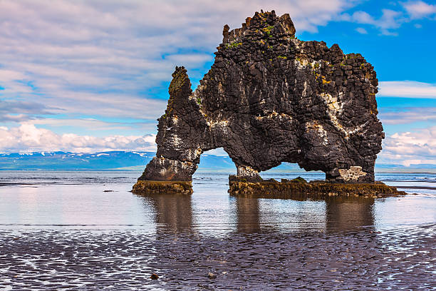 istock The cliff in Iceland as huge prehistoric monster 492994290