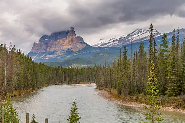 Photo of Castle Mountain in Banff National Park, Canada