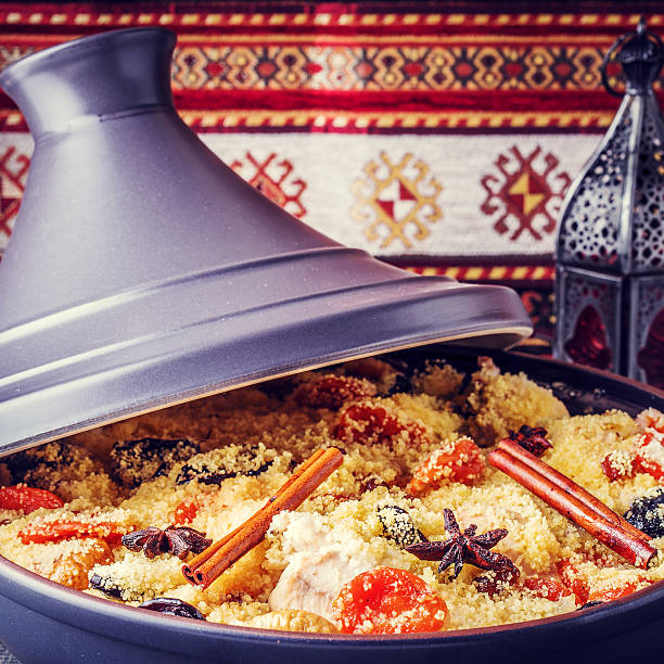 istock Traditional moroccan tajine of chicken 493018406
