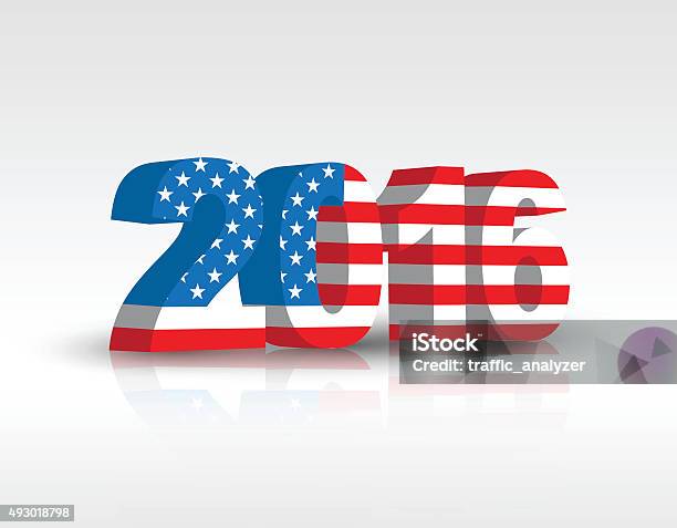 Election Year 2016 Stock Illustration - Download Image Now - 2015, 2016, Abstract