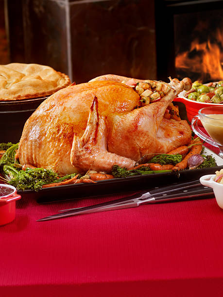 istock Turkey Dinner with Stuffing and All the Fixings 493025422