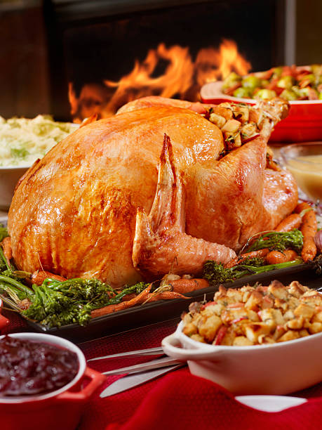 istock Turkey Dinner with Stuffing and All the Fixings 493025888