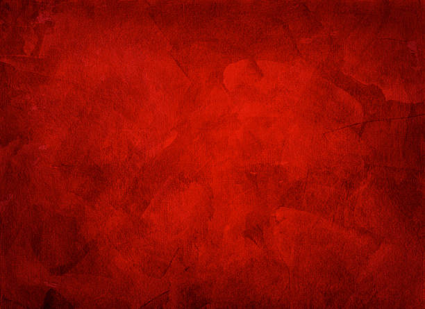 artistic hand painted multi layered red background - rood stockfoto's en -beelden