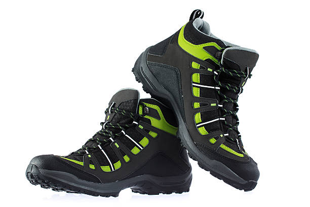 istock Hiking boots isolated on a white background 493029048
