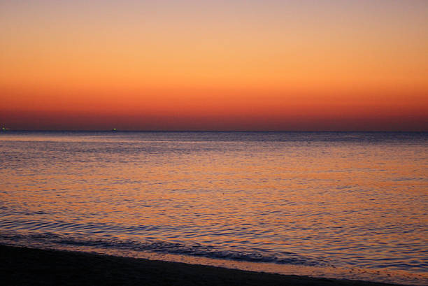 istock Red sky before sunrise on the Black Sea 493030102