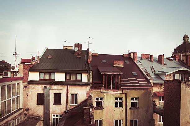 istock View from the roof on the houses 493052122